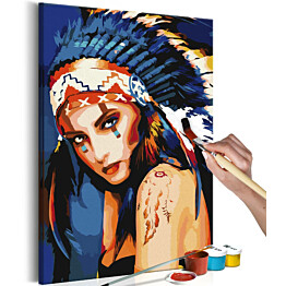 DIY-taulu Artgeist Native American Girl 60x40cm
