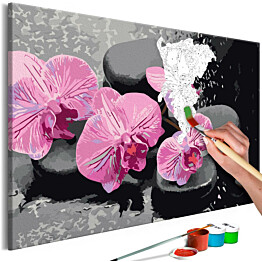 DIY-taulu Artgeist Orchid With Zen Stones II 40x60cm