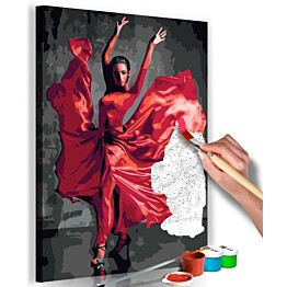 DIY-taulu Artgeist Red Dress 60x40cm