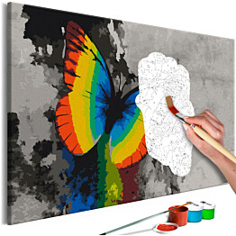 DIY-taulu Artgeist Colourful Butterfly 40x60cm