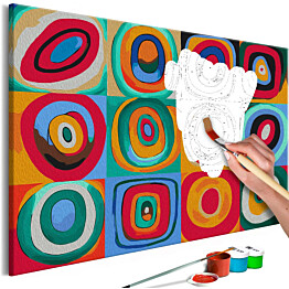 DIY-taulu Artgeist Colourful Rings 40x60cm