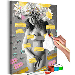 DIY-taulu Artgeist Naked Woman With Flowers 60x40cm