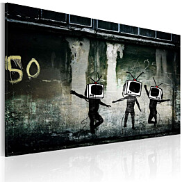 Taulu Artgeist TV heads dance - Banksy, 40x60cm