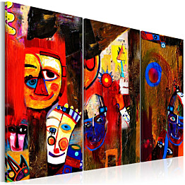 Taulu Artgeist Abstract Carnival käsinmaalattu 80x120cm