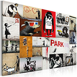 Taulu Artgeist Banksy - collage II eri kokoja