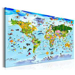 Taulu Artgeist Children&#039;s Map: Colourful Travels eri kokoja
