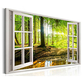 Taulu Artgeist Window: View on Forest eri kokoja