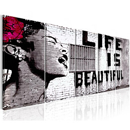 Taulu Artgeist Banksy: Life is Beautiful eri kokoja