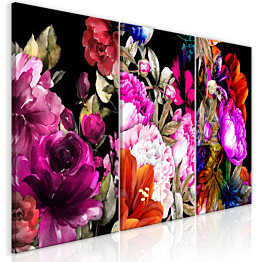 Taulu Artgeist Holiday Bouquet, 3-osainen, 60x120cm