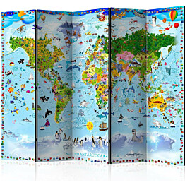 Sermi Artgeist World Map for Kids II 225x172cm
