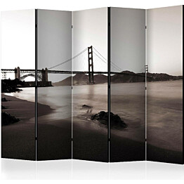 Sermi Artgeist San Francisco: Golden Gate Bridge in black and white II 225x172cm