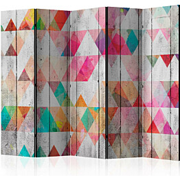 Sermi Artgeist Rainbow Triangles II 225x172cm