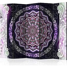 Sermi Artgeist Round Stained Glass Violet II 225x172cm