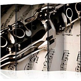 Sermi Artgeist Clarinet and music notes II 225x172cm
