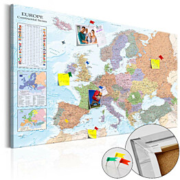 Korkkitaulu Artgeist World Map: Europe, eri kokoja