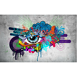 Kuvatapetti Artgeist Graffiti eye eri kokoja