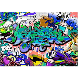 Kuvatapetti Artgeist Graffiti: blue theme eri kokoja