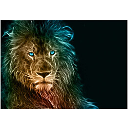 Kuvatapetti Artgeist Abstract lion eri kokoja