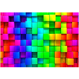 Kuvatapetti Artgeist Colourful Cubes eri kokoja
