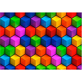 Sisustustarra Artgeist Colorful Geometric Boxes eri kokoja