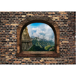 Sisustustarra Artgeist Stony Window: Mountains eri kokoja