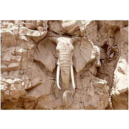 Sisustustarra Artgeist Elephant Carving eri kokoja