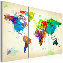 Taulu Artgeist All colors of the World, 3-osainen, eri kokoja