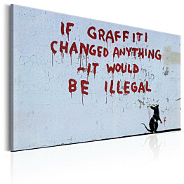 Taulu Artgeist If Graffiti Changed Anything by Banksy, eri kokoja