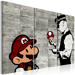 Taulu Artgeist Banksy: Mario Bros, eri kokoja