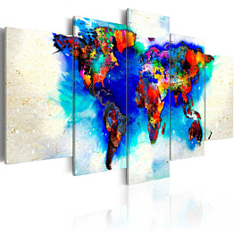 Taulu Artgeist All colors of the world, 5-osainen, eri kokoja