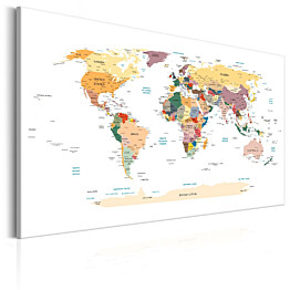 Taulu Artgeist World Map: Travel Around the World, eri kokoja