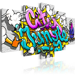 Taulu Artgeist Graffiti: city jungle, eri kokoja