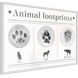 Juliste Artgeist Footprints kehyksillä eri kokoja