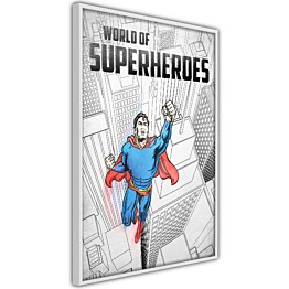 Juliste Artgeist World of Superheroes, kehyskartongilla, kehyksillä, eri kokoja
