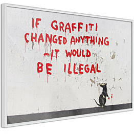 Juliste Artgeist Quotes Graffiti kehyksillä eri kokoja