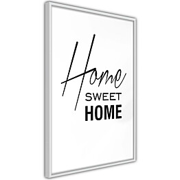 Juliste Artgeist Black and White: Home Sweet Home, kehyskartongilla, kehyksillä, eri kokoja