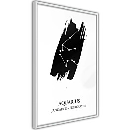 Juliste Artgeist Zodiac Signs: Aquarius kehyksillä eri kokoja