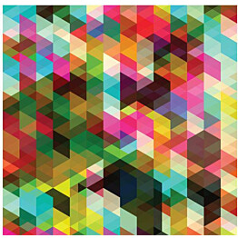 Kuvatapetti Artgeist Colourful Geometry eri kokoja