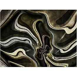 Kuvatapetti Artgeist Green and brown textured fractal eri kokoja