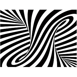 Kuvatapetti Artgeist optical art: black and white eri kokoja