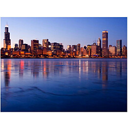 Kuvatapetti Artgeist Icy Downtown Chicago eri kokoja