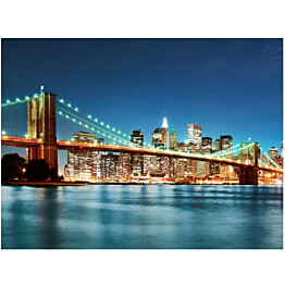 Kuvatapetti Artgeist Sparkling Brooklyn Bridge eri kokoja
