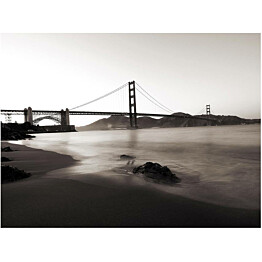 Kuvatapetti Artgeist San Francisco: Golden Gate Bridge mustavalkoisena eri kokoja
