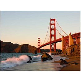 Kuvatapetti Artgeist Golden Gate Bridge - sunset eri kokoja