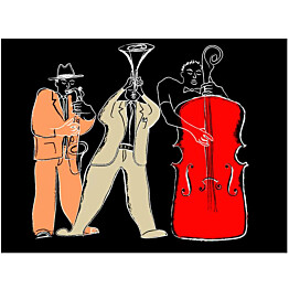 Kuvatapetti Artgeist Musical instruments: jazz eri kokoja