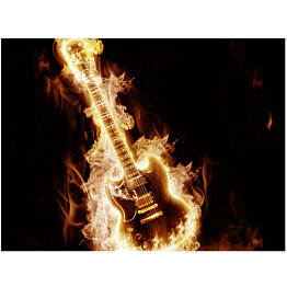 Kuvatapetti Artgeist Flaming guitar eri kokoja