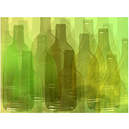 Kuvatapetti Artgeist Vihreät pullot eri kokoja