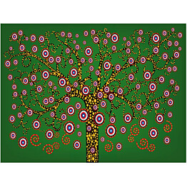 Kuvatapetti Artgeist Abstract: green tree eri kokoja
