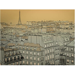 Kuvatapetti Artgeist Hyvää yötä Pariisi! eri kokoja
