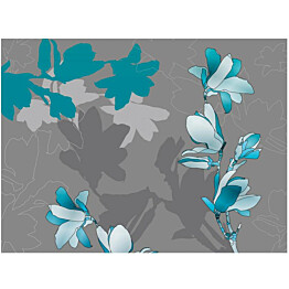 Kuvatapetti Artgeist Siniset magnoliat eri kokoja